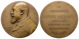 Linnartz Bergbau Mons, Bronzemed. 1908, an Victor Mirland, 88,...