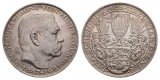 Linnartz Hindenburg Silbermedaille 1927 (Goetz) a.d. 80. Gebur...