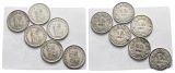 Schweiz; 6 Kleinmmünzen (1/2 Franken 1943-62)