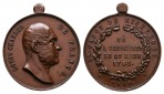 Linnartz Frankreich tragbare Bronzemedaille 1849 Louis Charles...