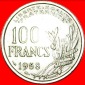 • FACKEL: FRANKREICH ★ 100 FRANCS 1958B! RARITÄT! OHNE VO...