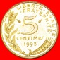 • 4 ORDNER: FRANKREICH ★ 5 CENTIMES 1993 VZGL STEMPELGLANZ...