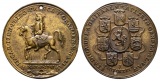 Linnartz Niederlande Bronzemedaille 1747 Vereinigung niederl. ...