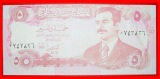 • SADDAM HUSSEIN: IRAK ★ 5 DINARS 1414-1992 KFR KNACKIG! O...