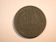 F10  KR Ersatzmünze  10 Pfennig 1920 in vz-st/f.st  Erhaltung...
