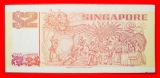• SCHIFF UND DRACHE: SINGAPUR ★ 2 DOLLARS (ca. 1990)! OHNE...
