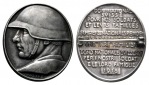 Schweiz; Ehrenmedaille 1918, 800 Ag, 14,87 g, 33 x 29 mm, tragbar
