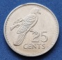 10395(14) 25 Cents (Seychellen / Schwarzpapagei) 2003/PM in UN...