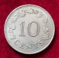 284(7) 10 Cents (Malta / Segelschiff) 1972 in ss ................