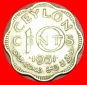 • ÜBERBACKEN TYP (1951-1962): CEYLON ★ 10 CENTS 1951! GEO...