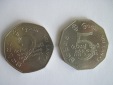 Sondermünzen 2 + 5 Rupees Rupien 1976 Sri Lanka