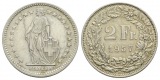 Schweiz, 1 Kleinmünze (2 Franc 1957)