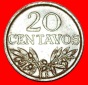 * OLIVEN: PORTUGAL ★ 20 CENTAVOS 1974! STEMPELDREHUNG 180°!...