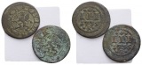 Rostock; 2 Kleinmünzen 1735