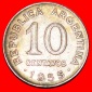* SAN MARTIN (1778-1850): ARGENTINIEN ★ 10 CENTAVOS 1955! OH...