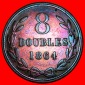 * GROSSBRITANNIEN (1864-1911): GUERNESEY ★ 8 DOUBLES 1864! N...