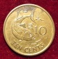 10430(5) 10 Cents (Seychellen / Thunfisch) 1997 in vz ...........