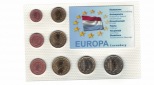 Luxemburg - KMS 1 ct - 2 Euro aus 2009 acht Münzen unzirkuier...
