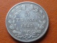 Große Silbermünze Frankreich 5 Francs 1848 „Louis Philippe...
