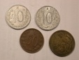 F18  CSSR  4 Münzen von 1962-1969  verschieden gut   Original...