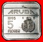 * NIEDERLANDE (1995-2005): ARUBA ★ 5 FLORIN 1995 VZGL STEMPE...