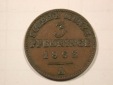 F19 Preussen  3 Pfennig 1863 A in ss-vz   Originalbilder