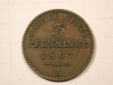 F19 Preussen  3 Pfennig 1867 A in vz+ Originalbilder
