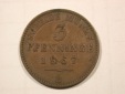 F19 Preussen  3 Pfennig 1867 B in vz/vz+    Originalbilder