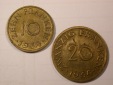 G10  Saarland  10 und 20 Franken 1954  Originalbilder