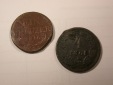 G10  Österreich  2 Kupfermünzen 1816 u. 1861 Belegstücke  O...