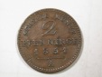 G11  Preussen  2 Pfennig 1851 A in s-ss+ Kerben  -R-  Original...