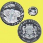 Somalia 100-Sh-Silbermünze *Elefant mit Privy Ochse* 2021 1oz...