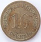 Deutsches Reich 10 Pfennig 1893 A K-N s
