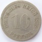 Deutsches Reich 10 Pfennig 1898 D K-N s+