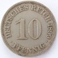 Deutsches Reich 10 Pfennig 1899 A K-N s-ss