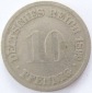 Deutsches Reich 10 Pfennig 1899 D K-N s
