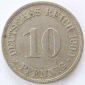 Deutsches Reich 10 Pfennig 1900 A K-N ss