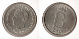 Belgien 250 Francs 1976 vz/bfr.**25. Jahrestag der Thronbestei...