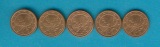 Deutschland 1 Cent 2002 A,D,F.G.J kompl.