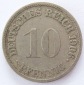 Deutsches Reich 10 Pfennig 1906 G K-N ss