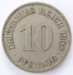 Deutsches Reich 10 Pfennig 1908 E K-N ss