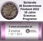 Rolle...2 Euro Gedenkmünze 2022...Erasmus