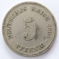 Deutsches Reich 5 Pfennig 1904 A K-N ss