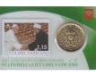 Offiz. 50 Cent Coincard mit Briefmarke 1,15€ Vatikan 2021 nu...