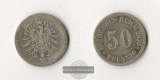 Deutsches Kaiserreich.  50 Pfennig  1876   FM-Frankfurt Feinsi...