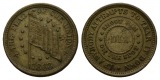 USA, Medaille 1863; Messing; 2,76 g; Ø 21 mm