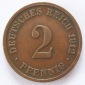 Deutsches Reich 2 Pfennig 1912 D Kupfer ss