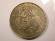 G14 Gibraltar  Silberhochzeit 25 Pence 1972 in vz-st/f.st Orig...