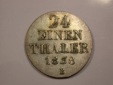 G15 Hannover  1/24 Taler 1838 in ss-vz  Originalbilder