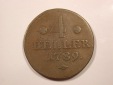G15 Hessen-Kassel  4 Heller 1789 in ss+ Originalbilder